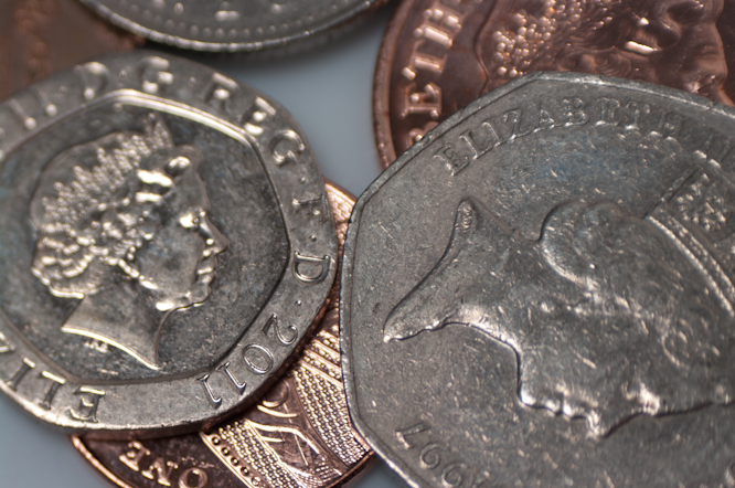 Coins taken using a Samsung 50-200mm lens on a reversing ring