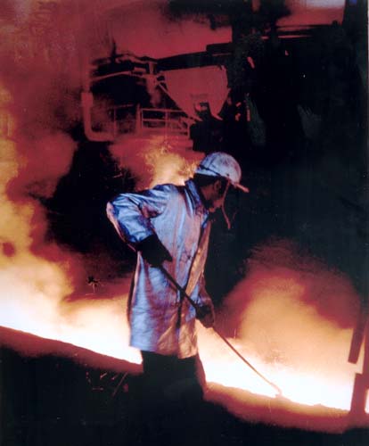 Steel worker