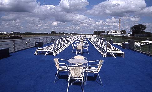 sun deck on the Rhine canal