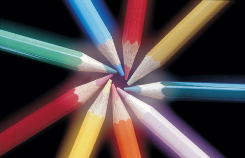 coloured pencil
