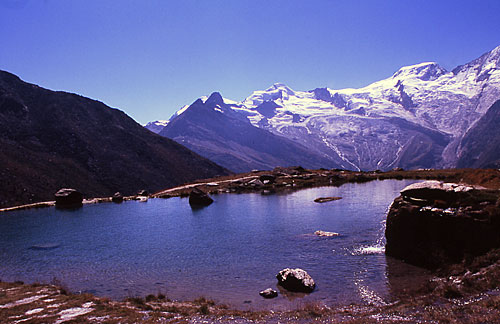 UKreuzboden lake in Saas Grund