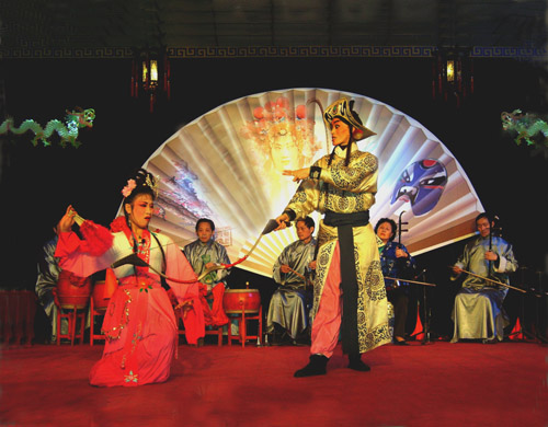 folk opera at Chengdu, China