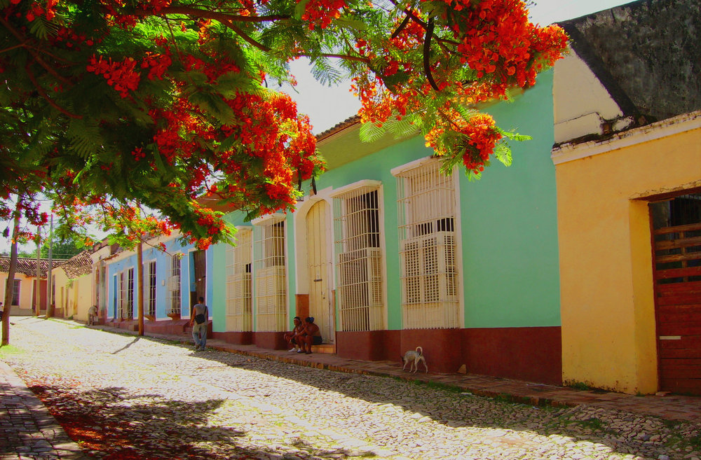 colourful street in Trinidad, Cuba