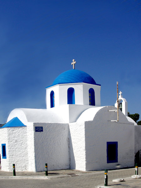 church in the square, chora, naxos