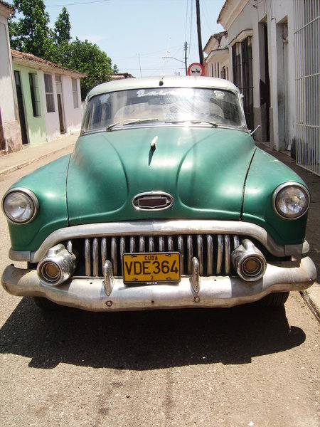 old american car, trinidad, cuba