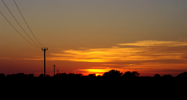 sunset over Eton Wick