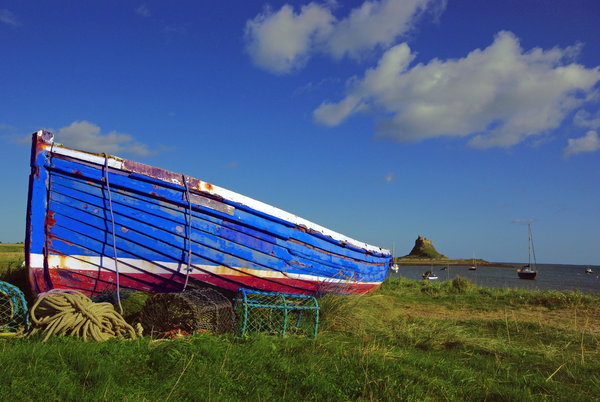 Fishing Boat. Holy Island