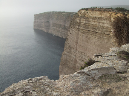 cliffs in Gozo