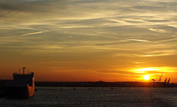 Leaving Harwich