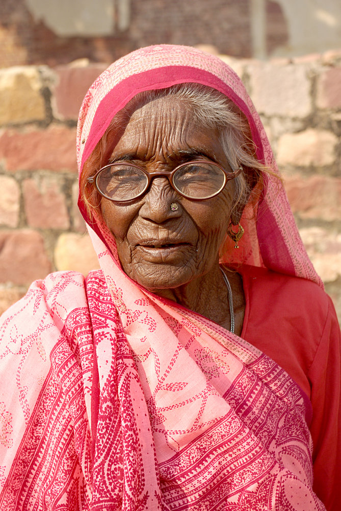 Old Lady in Fatehpur Sikri (The Ghost City), India