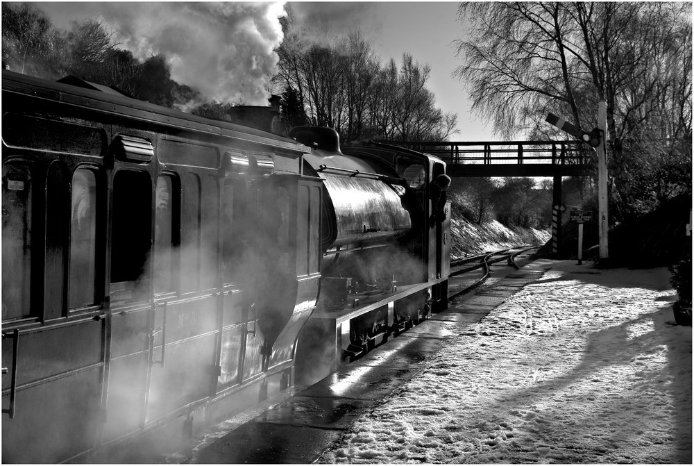 Steam and snow