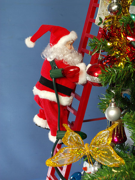 Climbing Santa