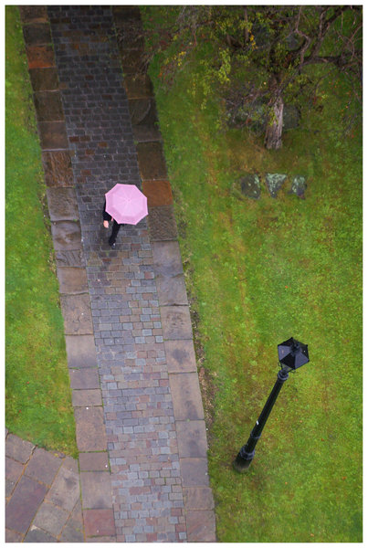 Strolling in the rain