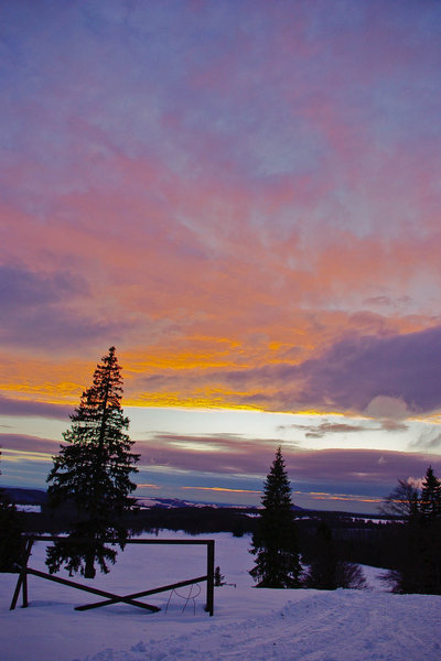 red sky at night