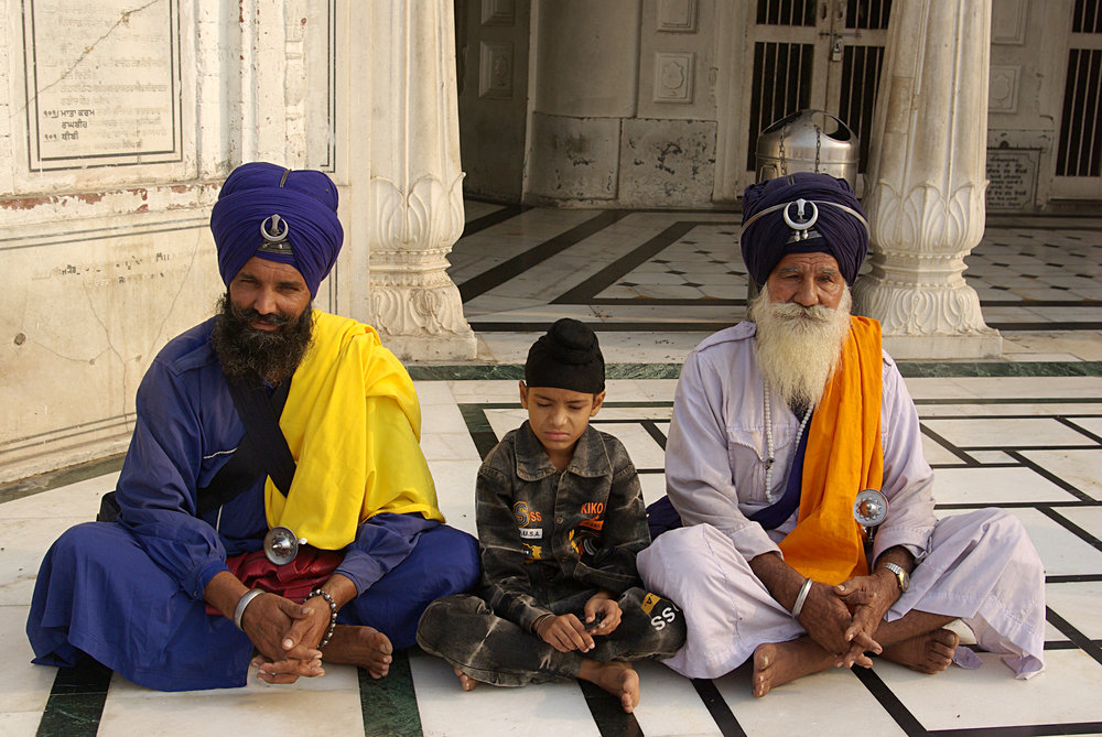 Three Generations at the Golden Temple, Amritsar