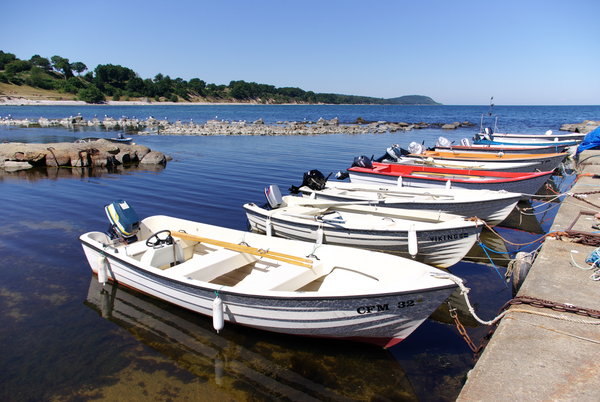 Boats in a row