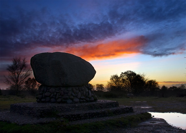 Glacier Boulder at Sunset