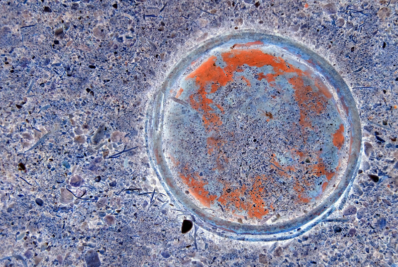 Pollution - top of can on a beach