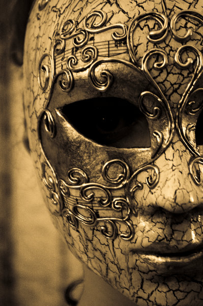 Masked woman