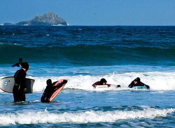 Family at play - Sennen Cove , Cornwall