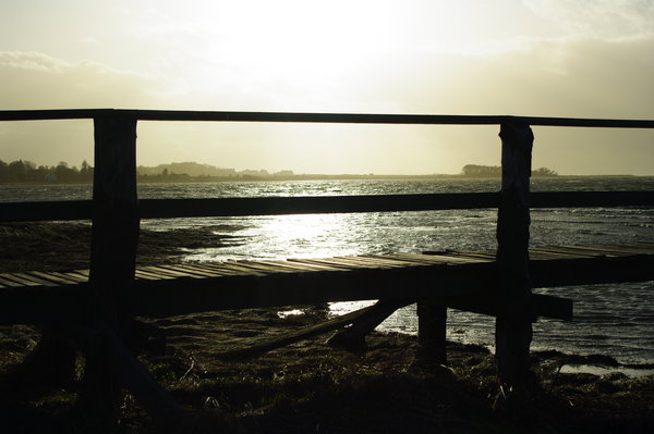 aberlady bay, at sunset