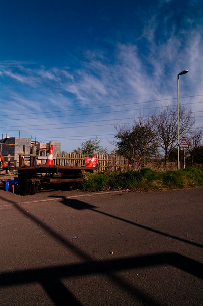 Old flat bed trailer