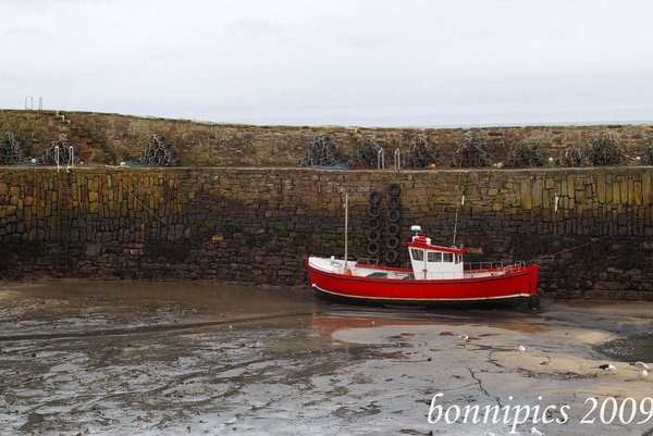 Waiting for the Tide in Crail Harbour