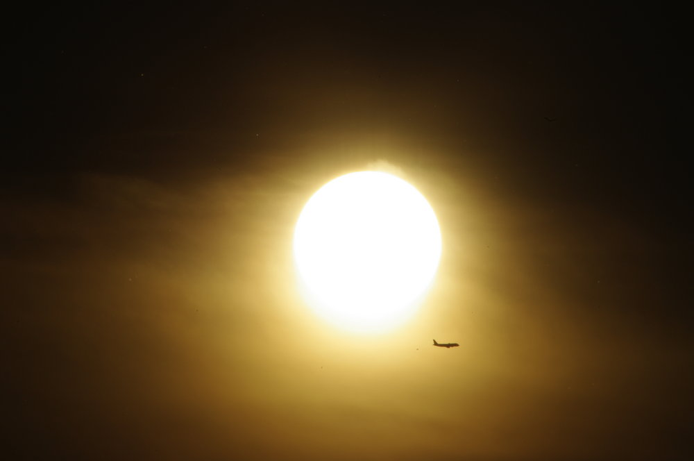 Flying next to the sun
