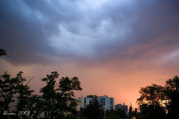 Two-colored sky