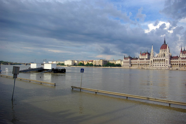 Budapest under water