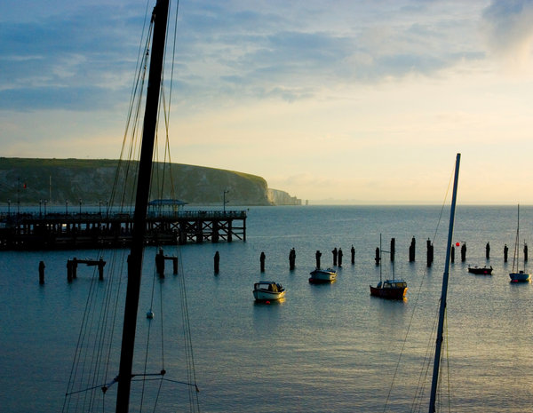Sunrise hits Old Harry