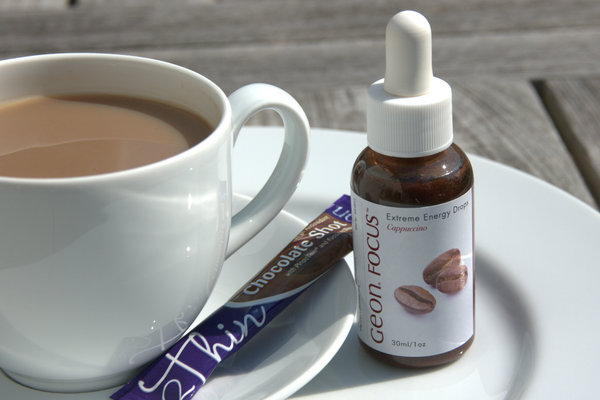 Two of my products with a cup of coffee