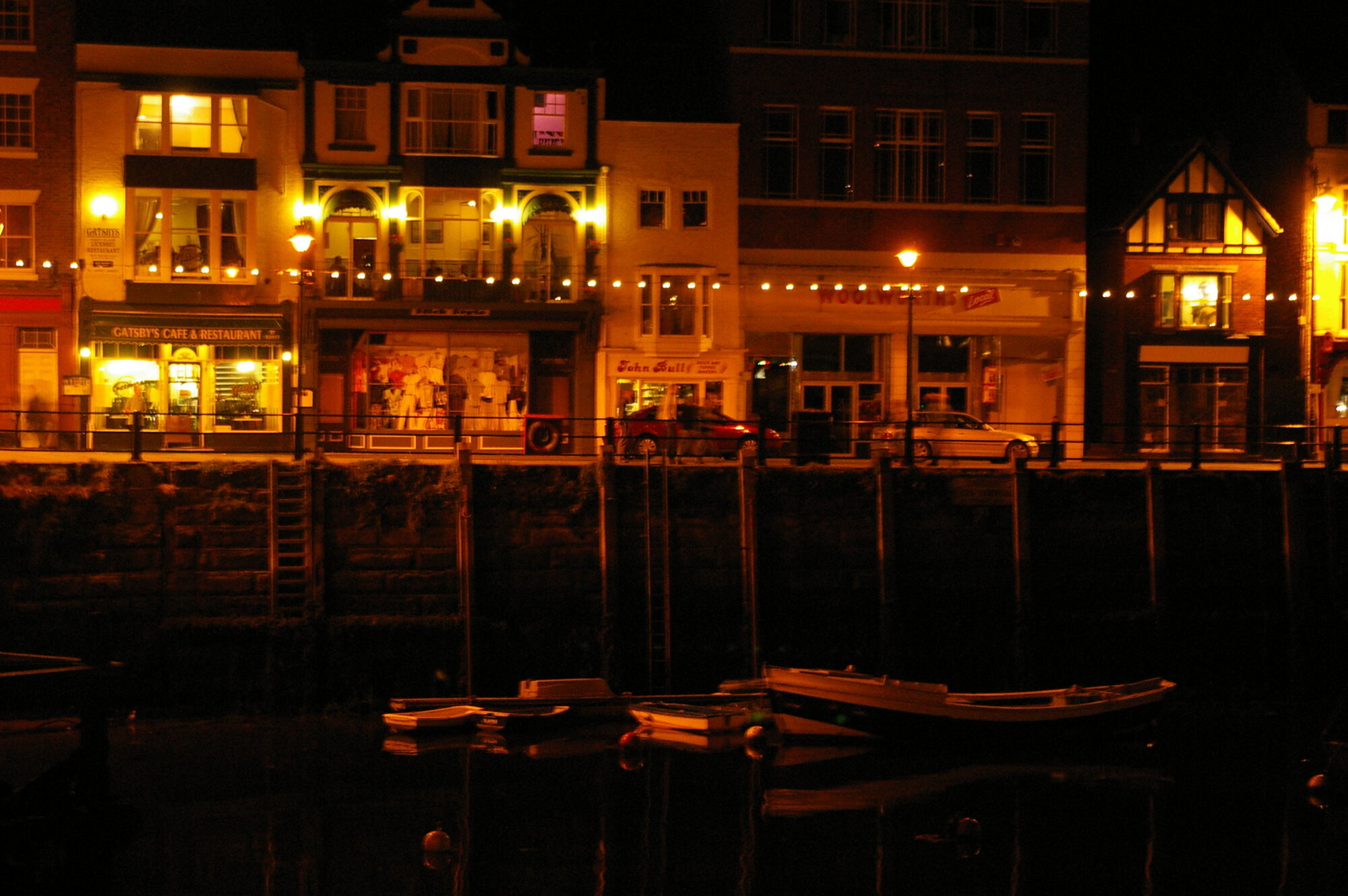 whitby & boats luminated