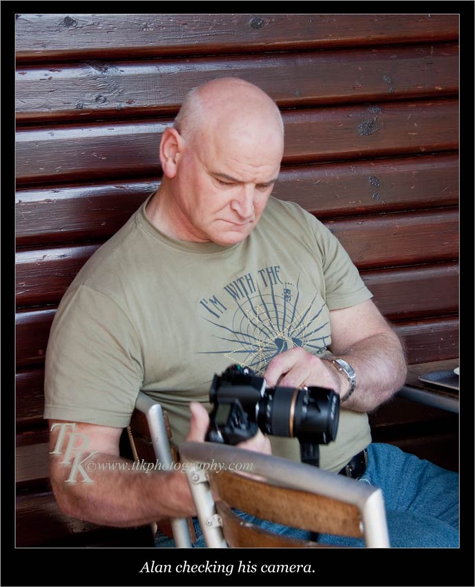 Alan checking camera at Lakes meet