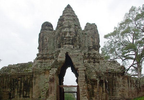 Entrance to Angkor Thom Temple Cambodia
