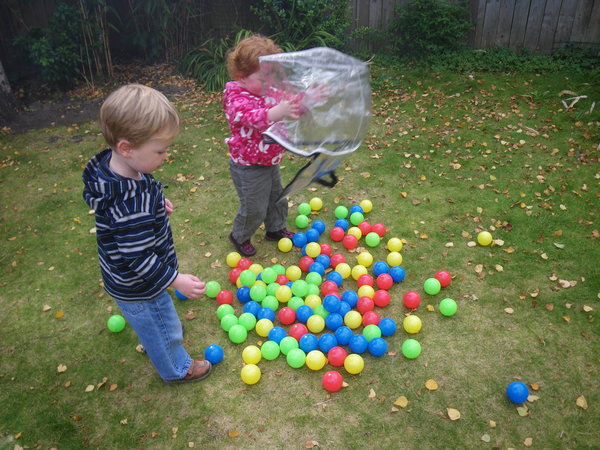 Emma and Joe at play