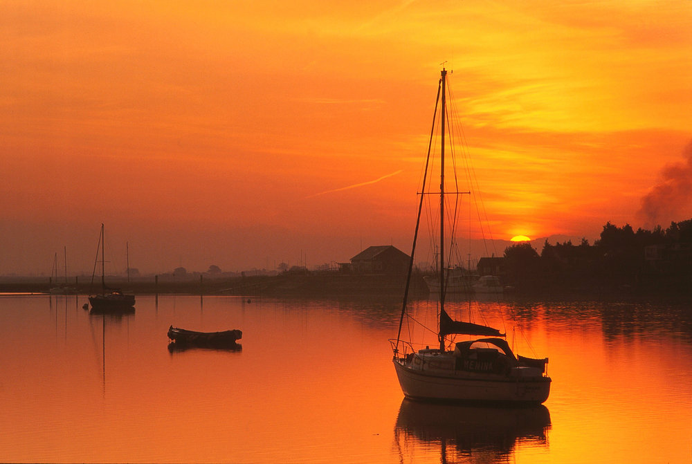 Sunrise on the River Crouch.