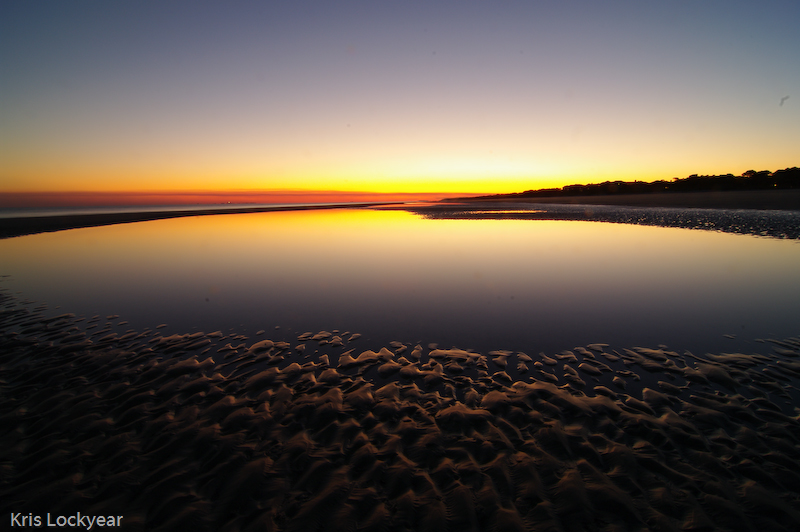 sunset reflections