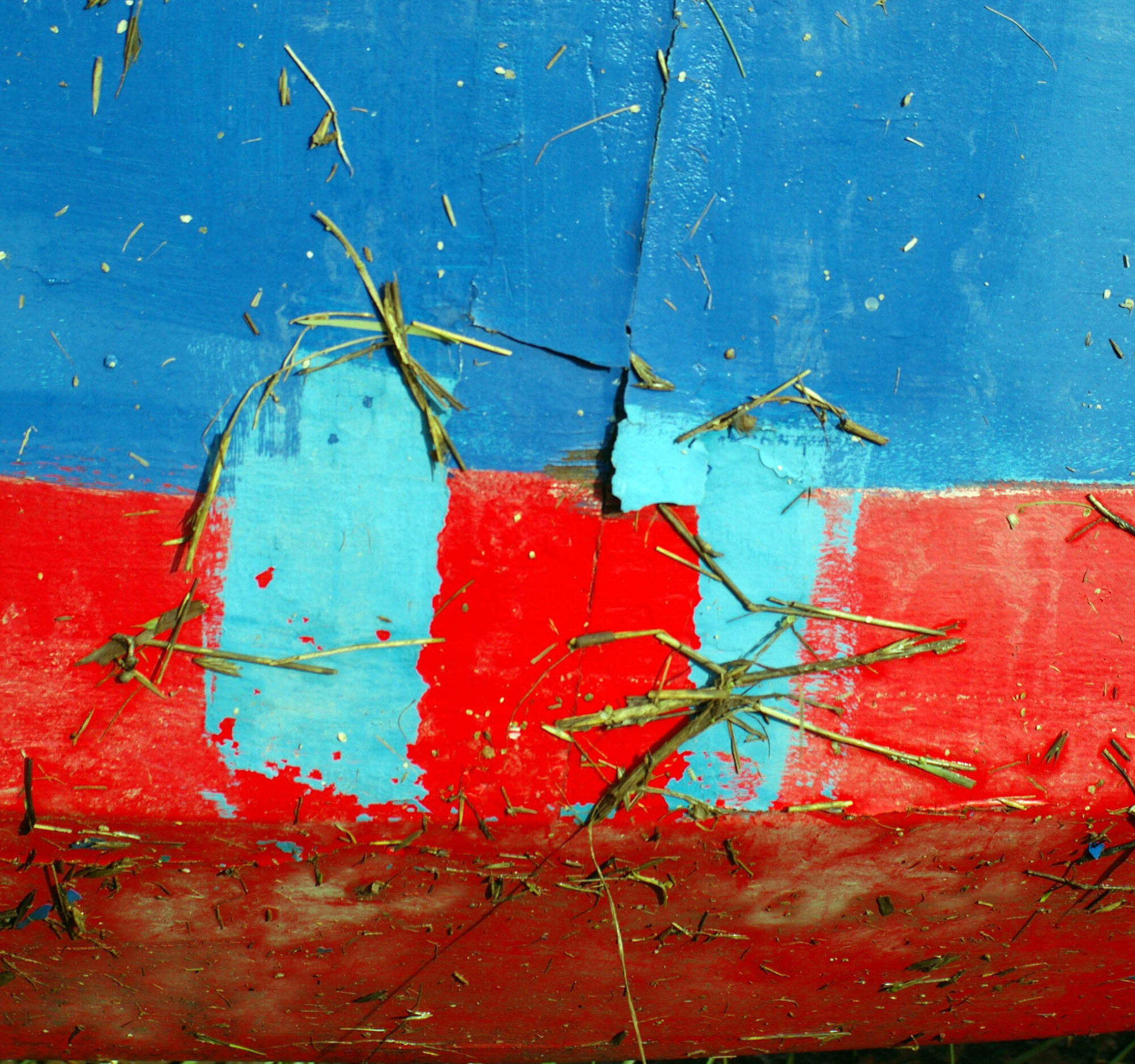 Abstract in Red and Blue