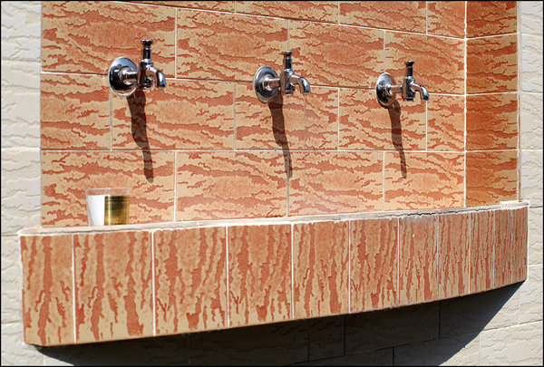 drinking water