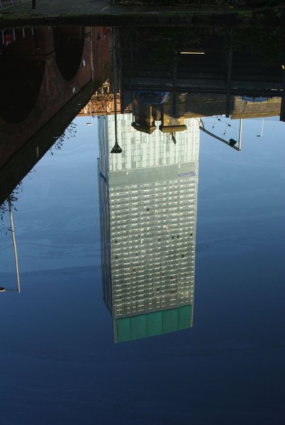 Reflections of Beetham Tower Manchester