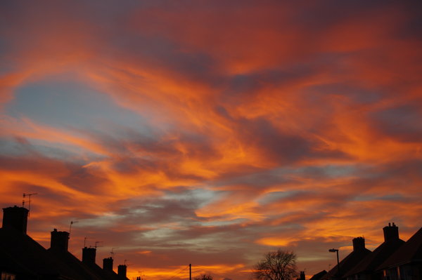 Sunset at home