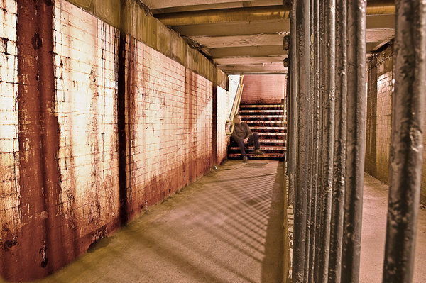 Under the railway