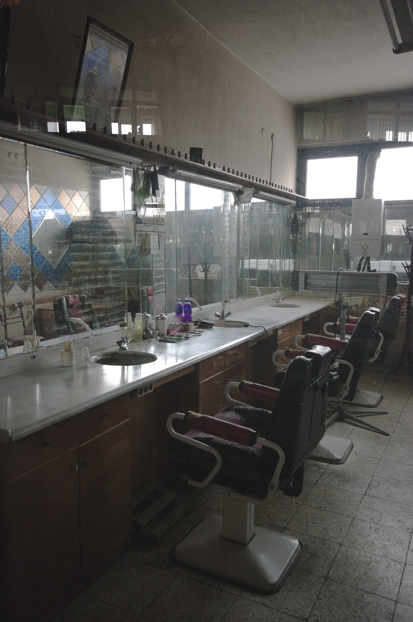 Colour Version of Emptied Barber Shop