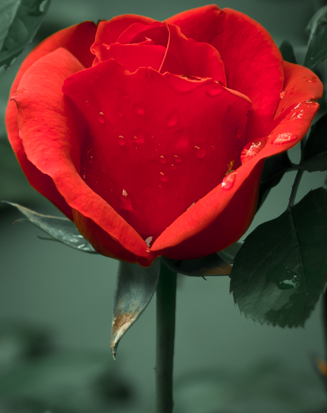 Rose after rain