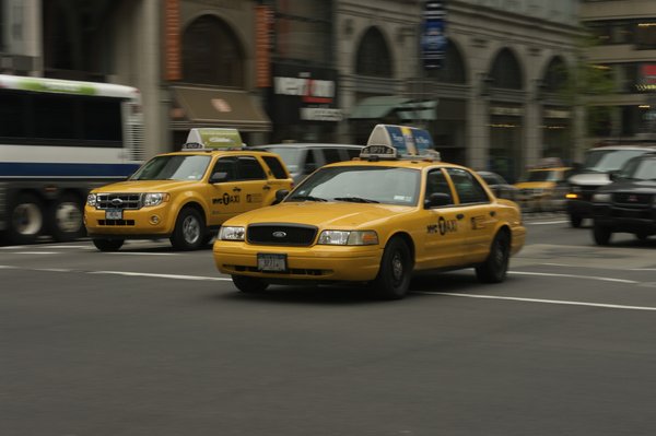 New and Old New York Taxis