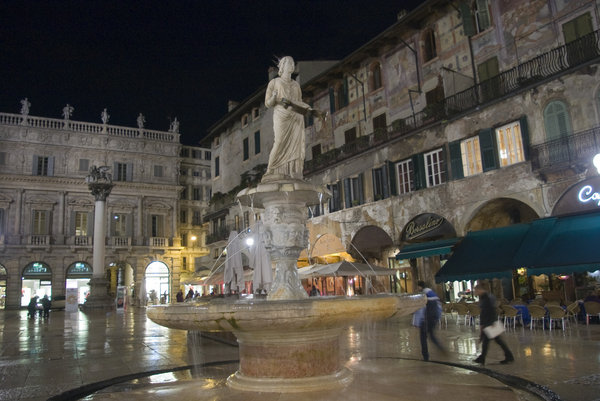 Piazza delle Erbe, Verona, Italy