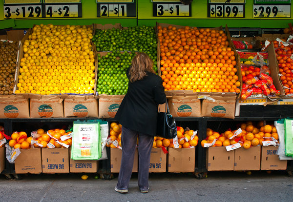 Shopping at Fairway