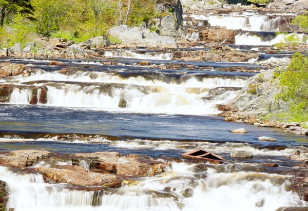 River falls.