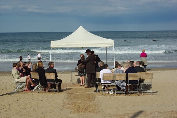 Wedding on Tynemouth Beach